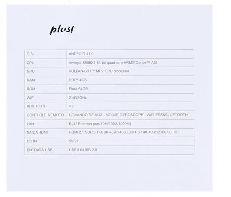4GB 32GB Android 11 8K TV Box Media Player  Box 4K Amlogic S905X4