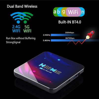 Smart Android 11 Amlogic S905X4 TV-Box H96 Pro 4k 4G 64G 8K AV1 HDR Dual Wifi