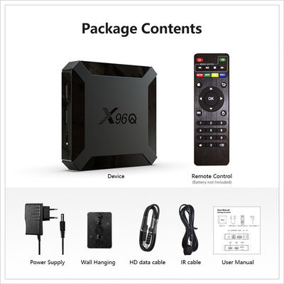 OEM OTT Android 10 TV Box X96Q Pro 4K 3D Smart  Box mit 2.4G 5G WiFi