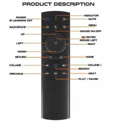 Multifunktionale IR-Lern-Bluetooth-Sprachfernbedienung DC 2,2 V-3,6 V