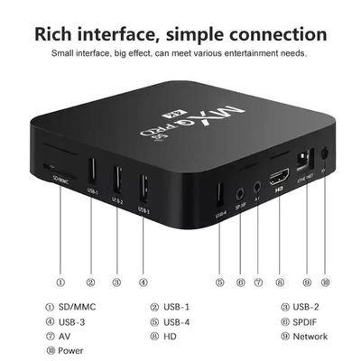 4k Allwinner H3 TV-Box  OTT sTB Android7.1 MXQ Pro Quad Core