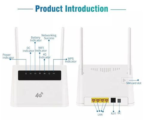 4G-Karte Wireless-Glasfasermodem-Router Hotspot LTE CPE Wifi