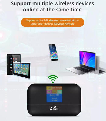 3200 mAh Mobile Pocket Wifi Device 5G Tragbarer Hotspot-Router 150 Mbit / s