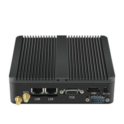 Lüfterloser Linux Pfsense Industrial Mini Workstation Computer PC N2930 300Mbps VGA RS232