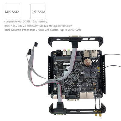 Lüfterloser Linux Pfsense Industrial Mini Workstation Computer PC N2930 300Mbps VGA RS232