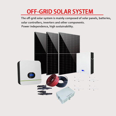 10 kW Hybrid On Grid Home Potovoltaic Solar PV Inverter System Lithium-Ionen-Batterie