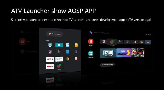 Fernsehkasten-Viererkabel-Kern Allwinner H313 Android10.0 ATV Smart-4k OTT Google