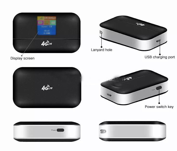 Mobiler Hotspot 150 Mbit / s WLAN-Router 4G Lte-Modemrouter MIFIS Unlocked Pocket mit SIM-Kartensteckplatz