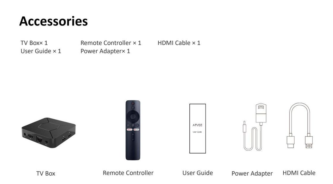 Kasten-Android-Internet Fernsehkasten 10,0 Google-Fernsehkasten-4K OTT HD H.265 4K